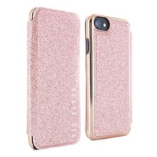 Ted Baker Apple iPhone 8 Plus Zoolee Glitter Folio Mirror Phone Case (New)