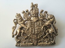Royal Coat of Arms Brass Sign