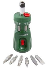 Brookstone 12 in 1 Stubby Ratchet Screwdriver 2 Way Locking Action