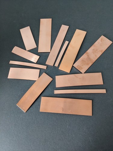 Copper sheet offcuts 1 2mm - offcuts:, 1.2mm