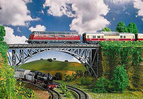 Faller deck arch bridge 355mm - faller,