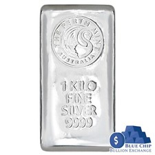 1kg Perth Mint Bullion Silver Cast Bar