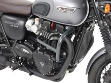 Triumph T100 T120 ENGINE PROTECTION BARS IN BLACK FITS FROM 2016