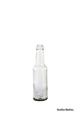 8 x 150ml (5oz) Glass Worcester Sauce Bottle With Caps. Hot Sauce, Oil, Woozy
