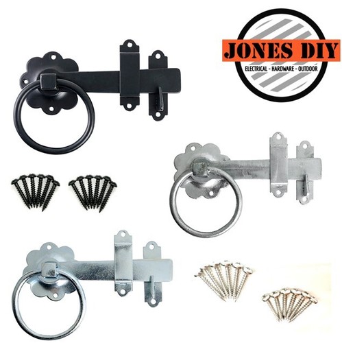 Black galvanised garden - garden, gate