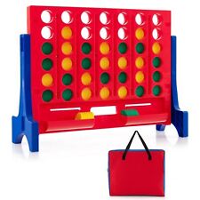Costway Wall Mounted Tabletop Giant 4-In-A Row Jumbo 4-to-Score Connect Game Set