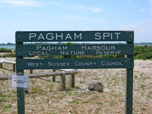 Photo 6x4 pagham spit sign - 6x4,