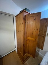 Lovely Double Pine Wardrobe