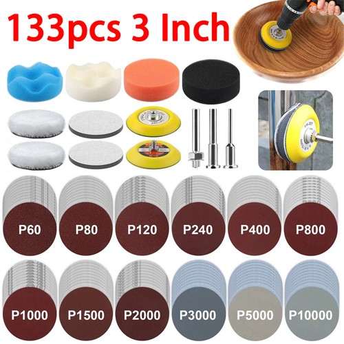 133pcs inch sanding disc - 3,