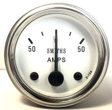 NOS Smiths 50/50 amp ammeter gauge 52mm 2" Classic car hot rod custom