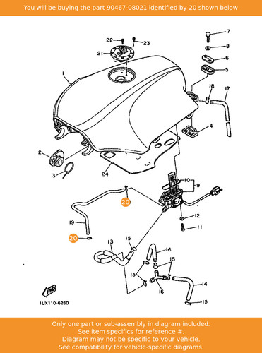 Yamaha clip 90467 08021 - yamaha, 90467-08021