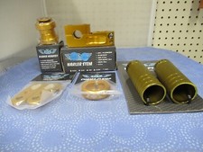 SE Bikes BMX Mix Lot-Pegs, Narler, Eluder Headset, Champ Clamp, Tensioner - Gold