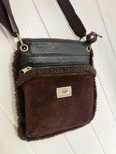 UGG Australia Crossbody Bag Brown Sheepskin 29x25 cm