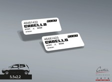 PAIR OF HEADLIGHT STICKERS