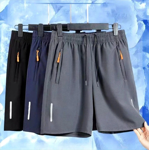 Mens casual stretch shorts zip - mens,