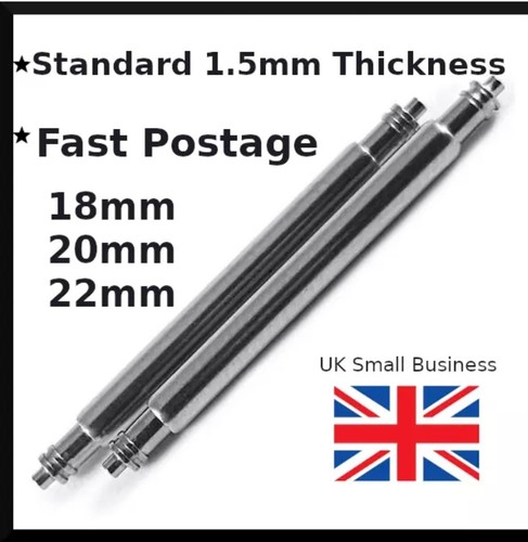 Grade watch strap spring - 2x,