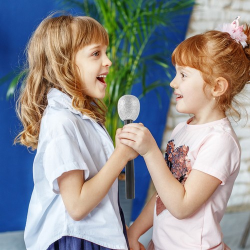 2pcs glitter microphone fake - ,