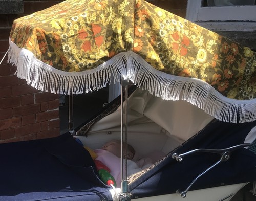 Vtg pram sunshade canopy - pram,