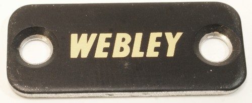 Webley name plate - name, badge