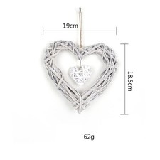 Shabby Chic Wicker Heart