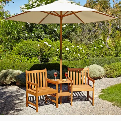 Wooden garden furniture - garden,