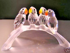 Swarovski Crystal "BABY LOVEBIRDS" Mint Condition-With Original Box/Cert
