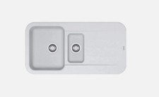 Franke Pebel Pbg 651 1.5 bowl Inset Reversible Kitchen Sink Granite Polar White