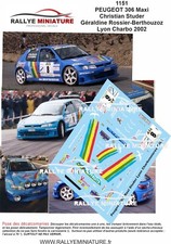 DECALS 1/43 REF 1151 PEUGEOT