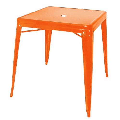 Tolix style dining table - table, gloss