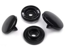 1000 Kam Snaps Snap Button T8 Snaps Black No Sew Pocket Closure Snaps