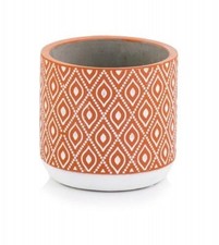 Concrete Flower Pot Cylinder Home Decor Modern Plant Holder Pots Indoor Garden