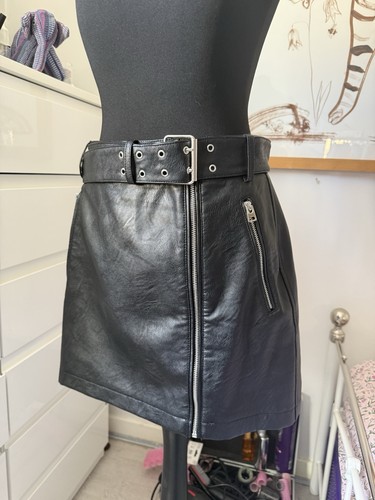 Topshop black faux leather - black,