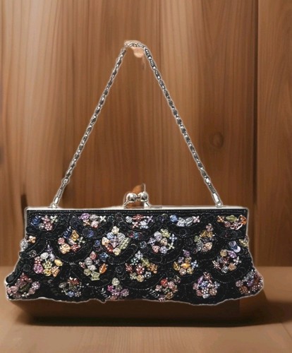 Vintage leko black beaded - vintage,