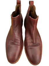 Paolo Vandini Men’s Chelsea Boots – Brown Leather – Size 42 (UK 8)