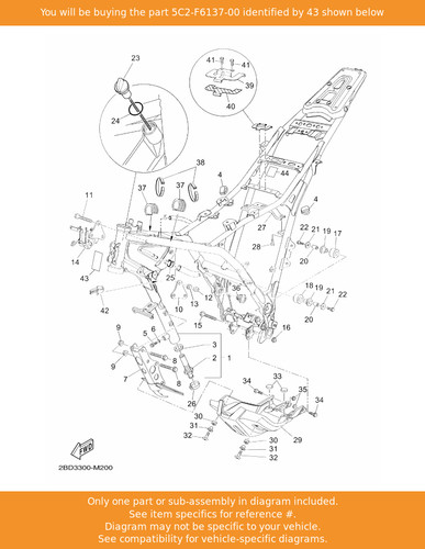 Yamaha label 5c2 - yamaha, oem