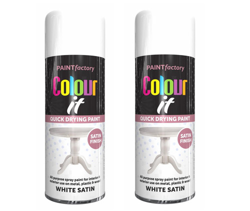 White satin aerosol spray - white,