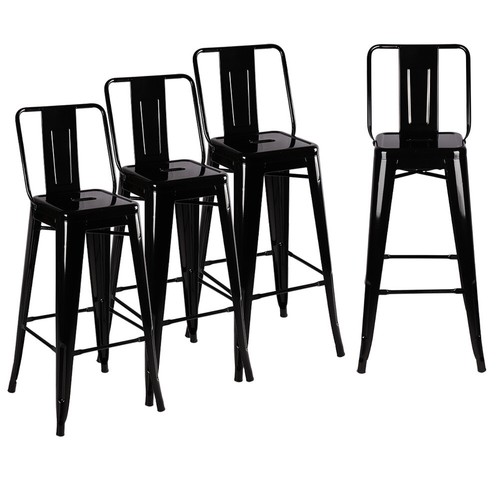 Tall metal industrial - industrial, black
