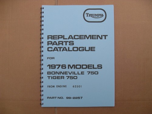 Triumph t140 tr7 parts book - t140, ,tr7