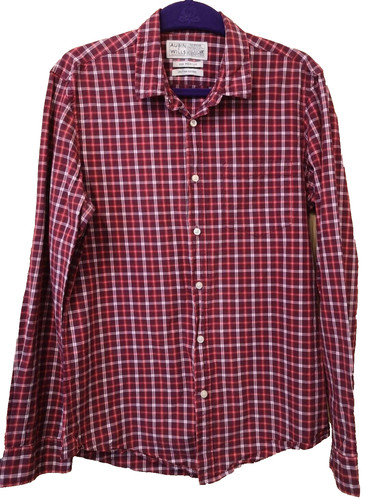Mens shirt cotton red - mens, plaid