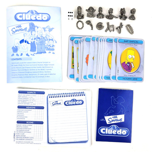 The simpsons cluedo game - game,