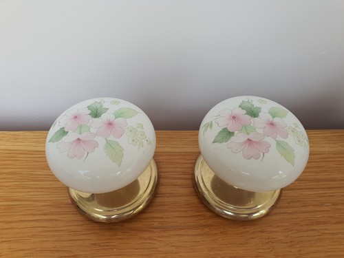 Vintage porcelain pink floral - porcelain,