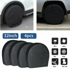 4x Wheel Tyre Covers Waterproof Trailer Camper Car Truck Sun Protector 29-32" UK
