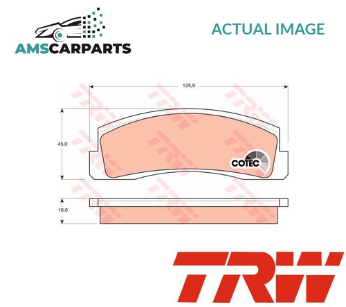 Brake pads set - pads, braking