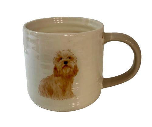 Labradoodle ribbed ceramic - labradoodle,