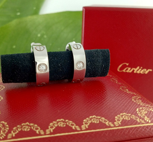 Cartier love hoop earrings - cartier,