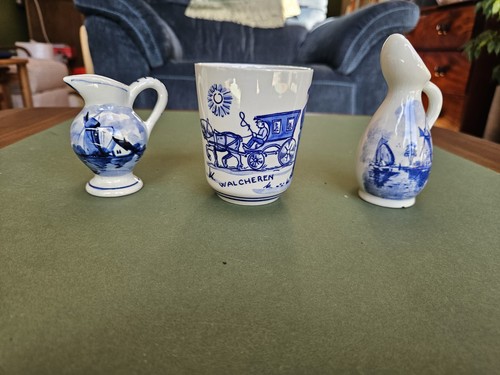 Vintage delfts blauw lot hand - blauw,