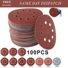 125mm 5" Sanding Discs 40 - 3000 Grit Orbital Sander 8 Hole Pads Premium quality