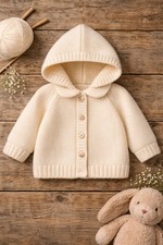 Peter Pan Cream Baby Hoodie DK