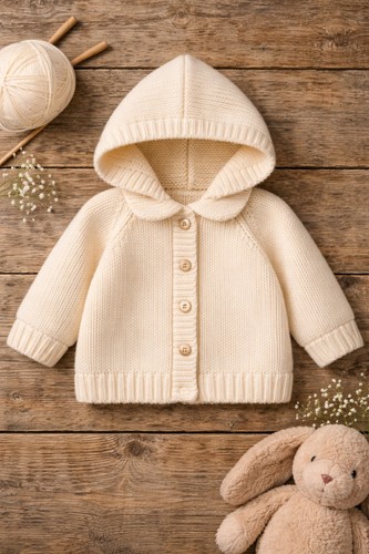 Peter pan cream baby hoodie - hoodie, dk