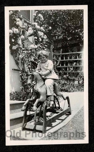 Kid wooden rocking - rocking, horse